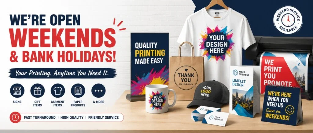 Weekend Printing Service Newton Abbot